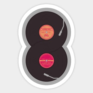 Infinity Vinyl Record Sticker